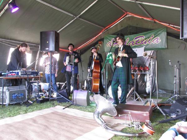 Luddites play Ahulabula stage at Cosmic Puffin