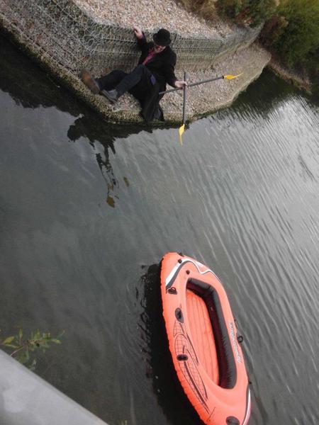 Occupy Denge. I Drew the short straw to cross the lake to teh sound mirrors first.